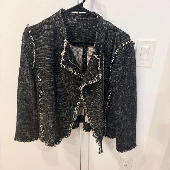 Ann Taylor Women's Black Tweed Jacket Size M - Picture 3 of 13